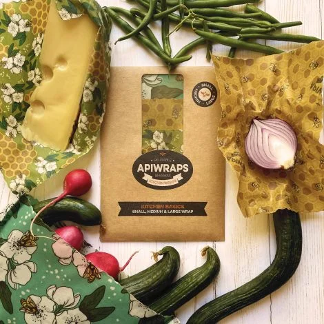 Reusable Beeswax Wrap Kitchen Pack